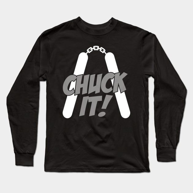 Chuck It V2 Long Sleeve T-Shirt by CoolDojoBro